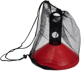 1set Agility Training Cones Soccer Disc Cones Storage Rack Mesh Bag for Outdoor Sports Football Skateboarding Roller Skating Activities