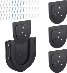 3 Sets Dart Board Mounting Bracket Dartboard Stand Hanger Accessories Portable Professional Dartboard U Shaped Bracket with Screws Hanging Hardware