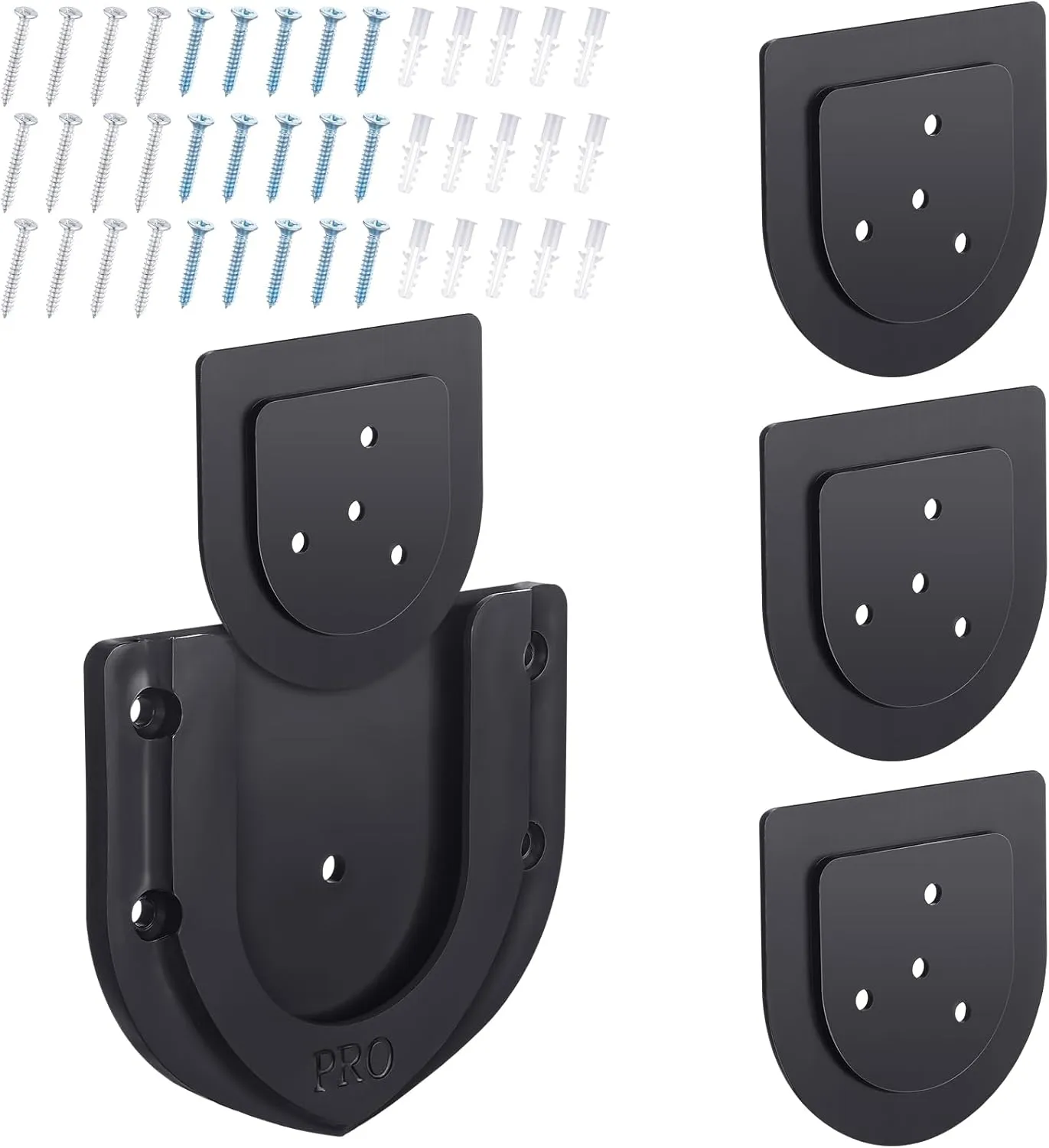 3 Sets Dart Board Mounting Bracket Dartboard Stand Hanger Accessories Portable Professional Dartboard U Shaped Bracket with Screws Hanging Hardware