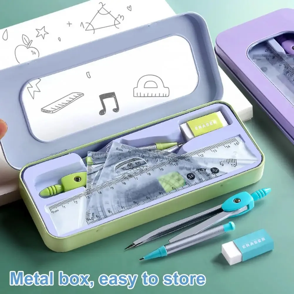 7 Pieces Student Mathematical Geometry Set