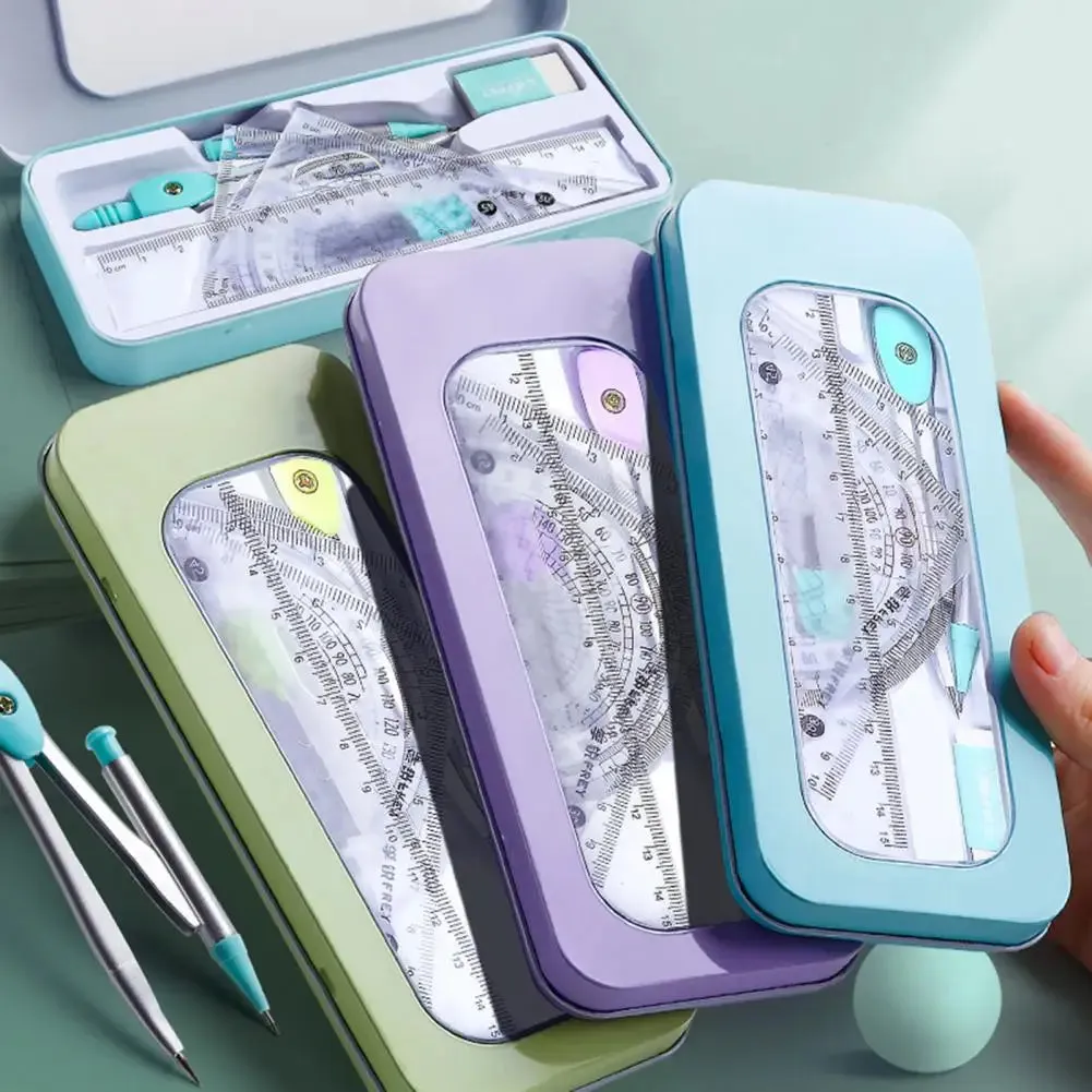 7 Pieces Student Mathematical Geometry Set