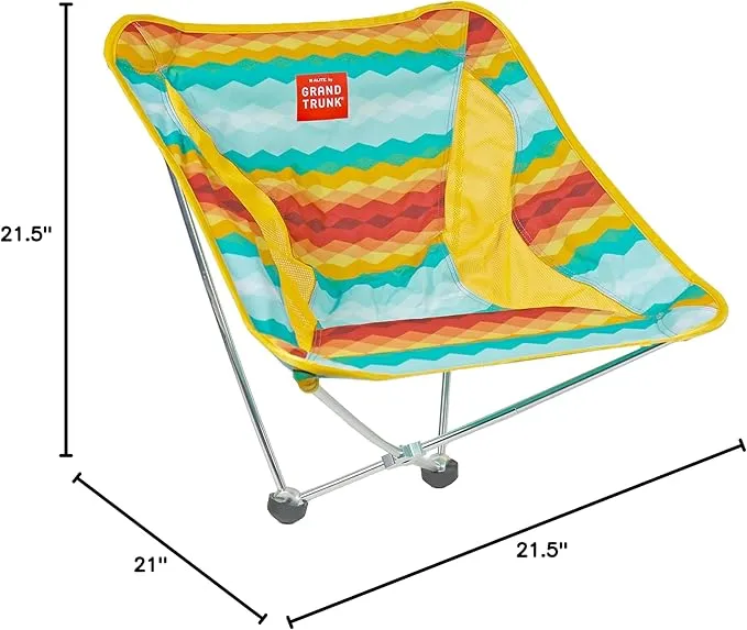 Alite by Grand Trunk Monarch Chair | Ultra Lightweight Camping Chair | Portable, Quick and Easy Setup | Lawn Chair for Hiking, Backpacking, Fishing and Beach | Aluminum Frame (Camp Horizon)