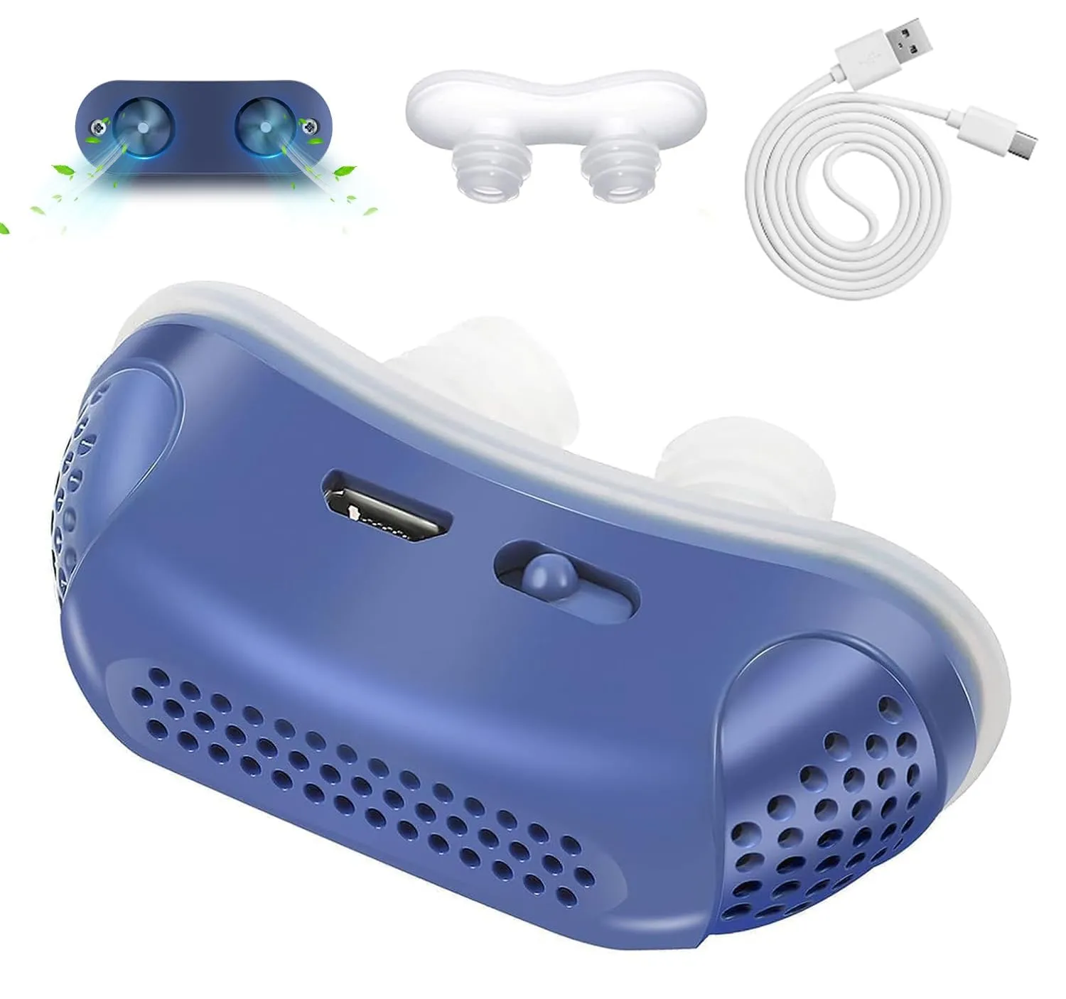 Anti Snoring Devices,Double Vortex Anti Snoring Device,Effective Snoring Prevention,Snoring Solution for Men and Women, Adjustable and Breathable,Up to 8 Hours,Suitable for All Nose Shapes-  13 ()