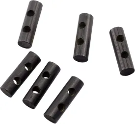 bayite Small Ferro Rod Survival Drilled Flint Fire Starter with Toggle Hole for Paracord Bracelet Necklace 1 Inch Pack of 6