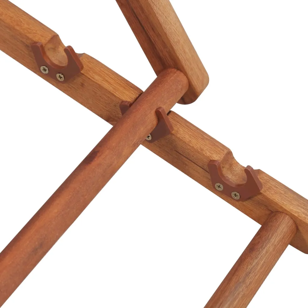 Beach Sling Patio Chair Folding Deck Chair Fabric and Wooden Frame