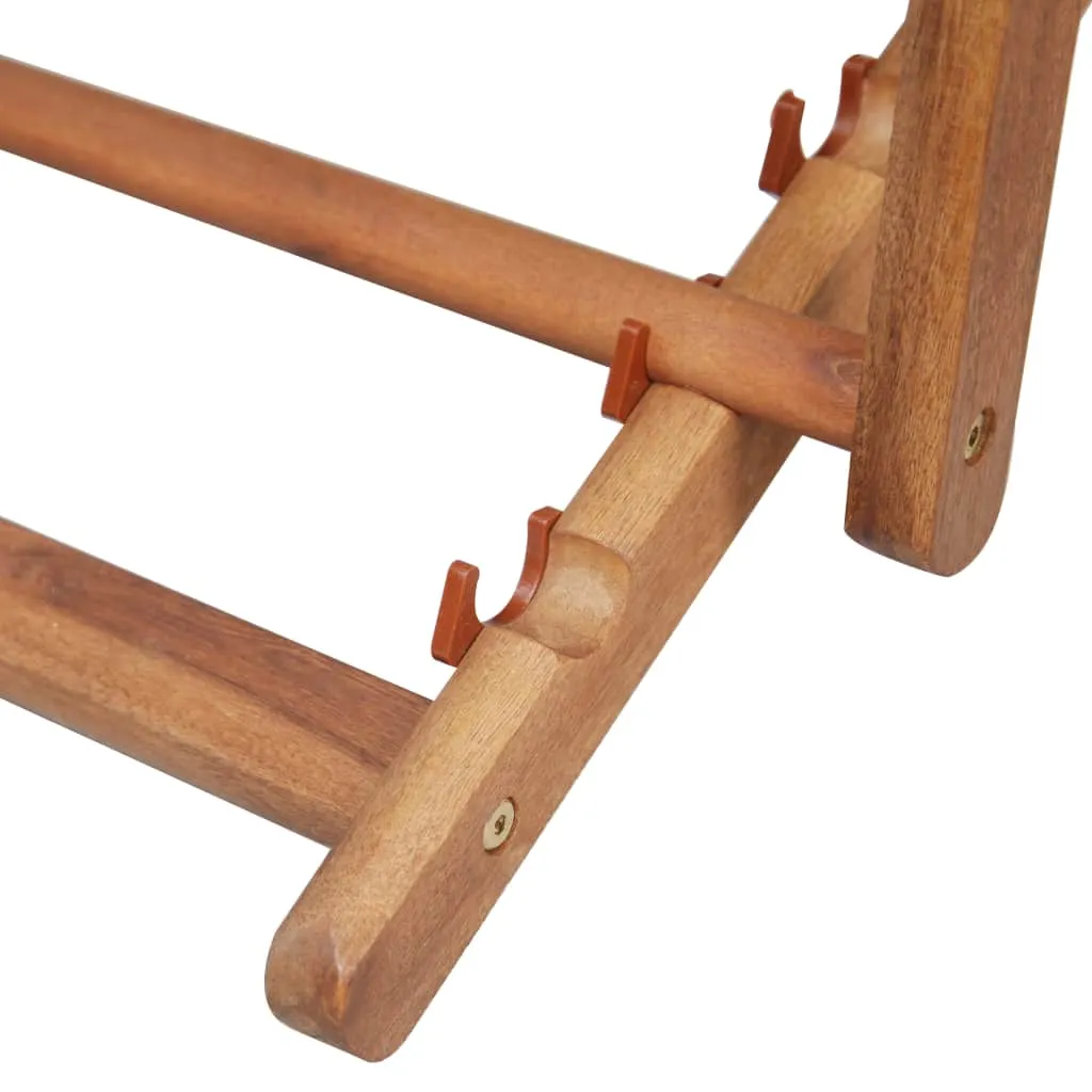 Beach Sling Patio Chair Folding Deck Chair Fabric and Wooden Frame