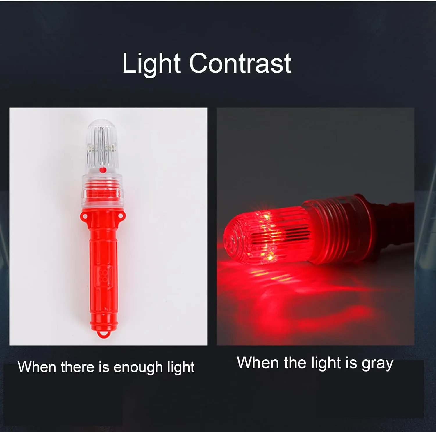 Boat Flares, Auto Marine Flares for Fishing Boats, Life Rafts & Emergency Signaling, Night, Fog & StormBattery Not Included (3Pcs)