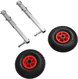 Boat Launching Wheel, with Quick Release Pins 2Pcs Stainless Steel Inflatable Boat Wheels for Inflatable Boats, Rafts, Dinghies, and More