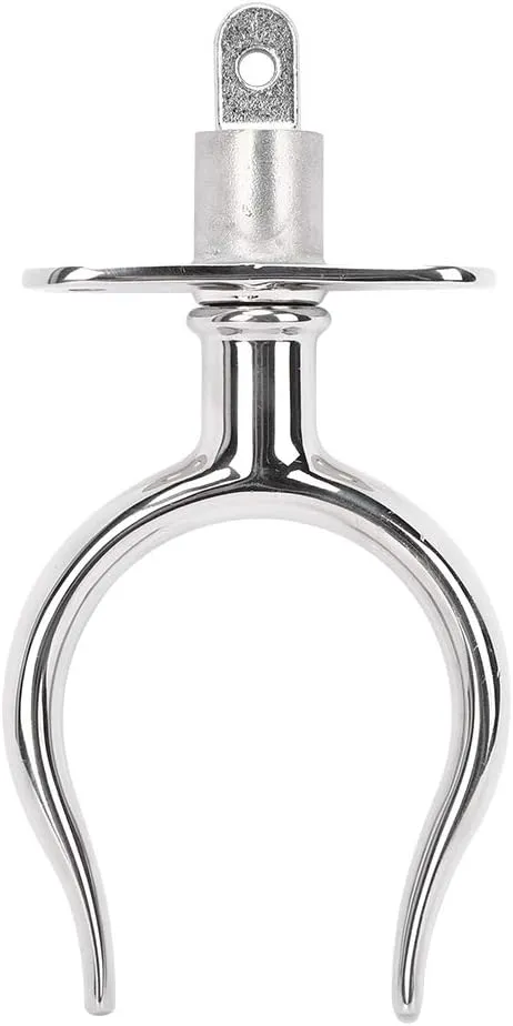 Boat Oarlock Boat Paddle Fork Oar Lock Fishing Rod Holder Stainless Steel Fixed Rod Boats Raft Accessories for Canoe Lifeboat