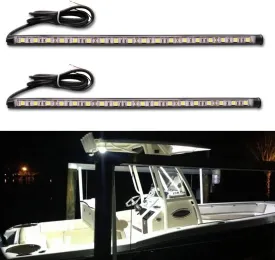 Botepon Navigation Lights - LED Bow Lights, Green & Red, Night Fishing, Deck, IP67 Waterproof for Pontoon, Dinghy, Kayak, Jon Boat, Yacht