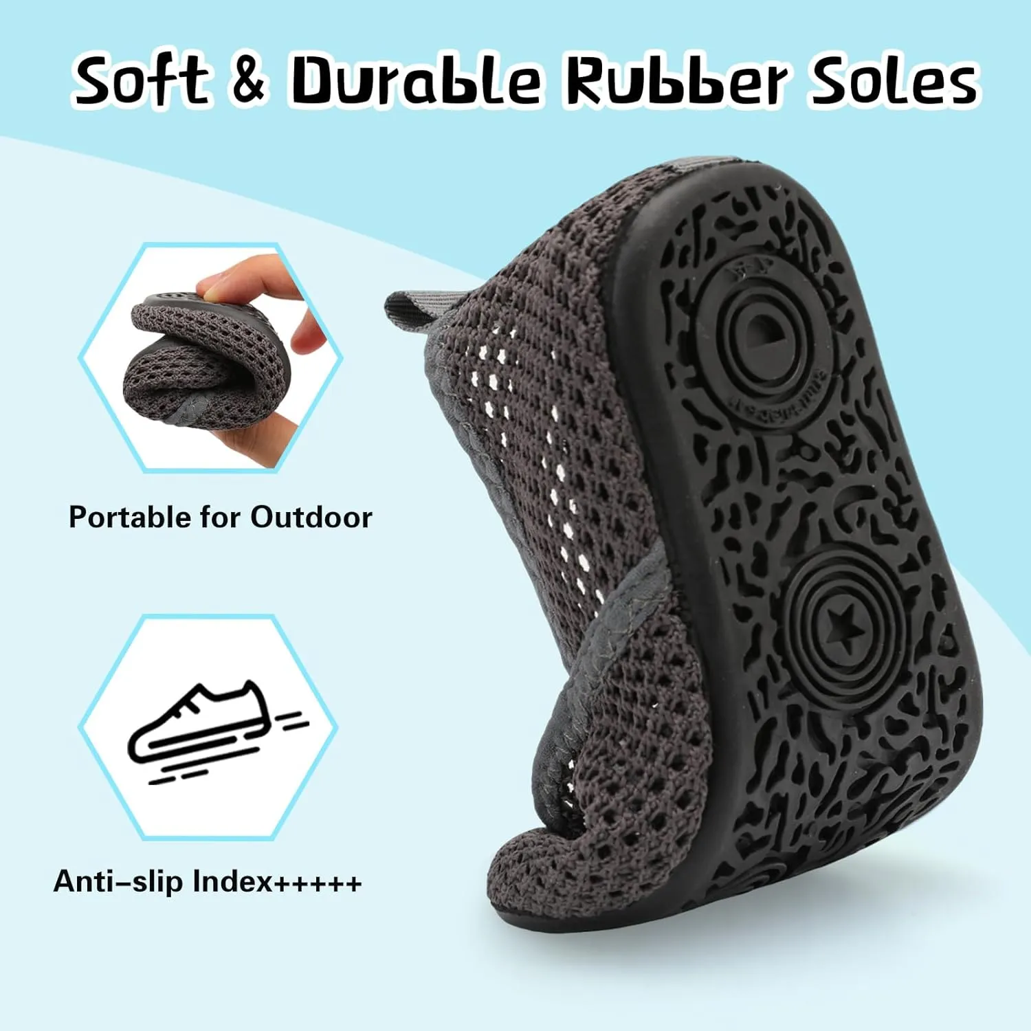 Centipede Demon Toddler Water Shoes for Girls Boys Kids Baby Beach Swim Aqua Socks Quick Dry Summer Sandals for Pool Outdoor Sports Barefoot Sock Shoe Rubber Soles Slippers