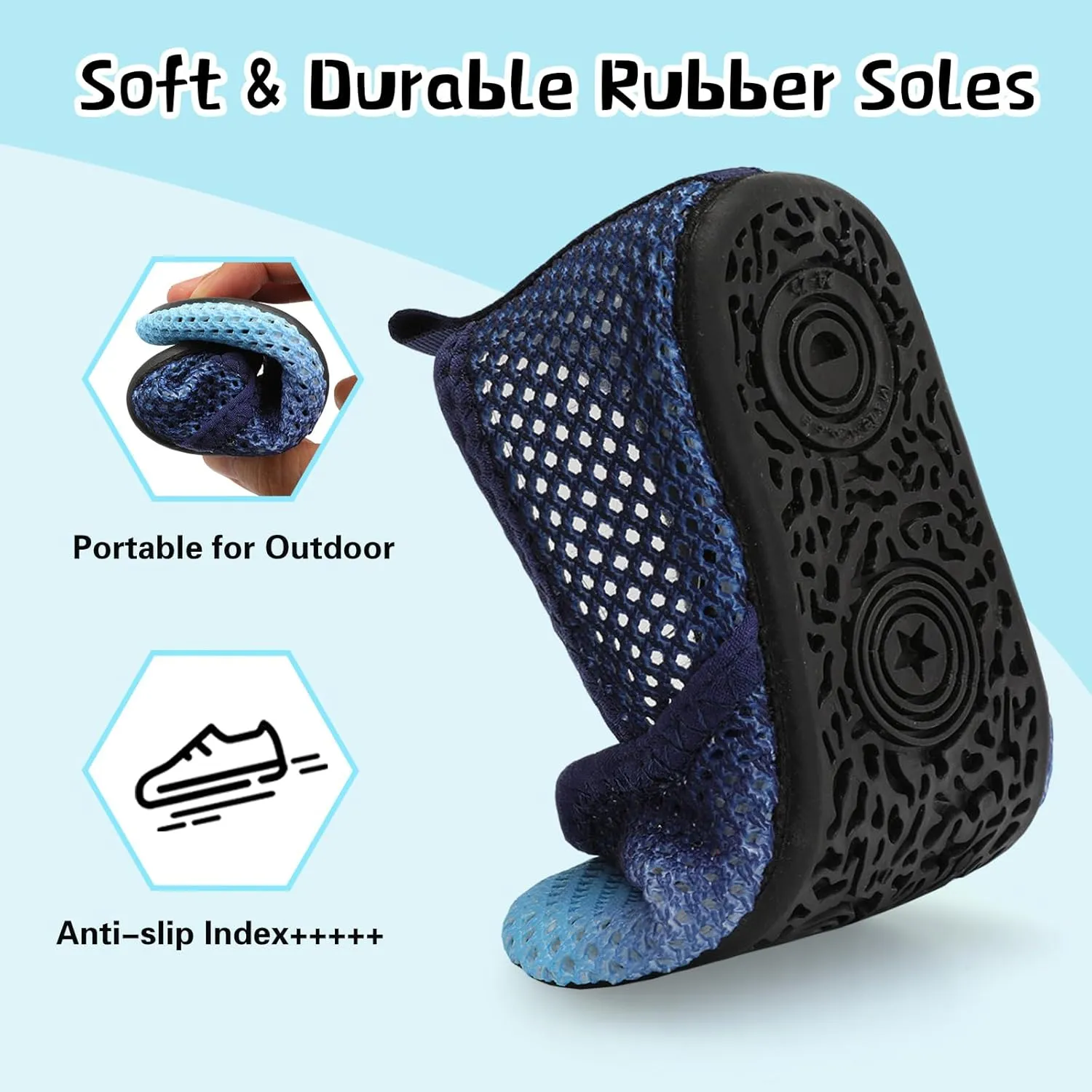 Centipede Demon Toddler Water Shoes for Girls Boys Kids Baby Beach Swim Aqua Socks Quick Dry Summer Sandals for Pool Outdoor Sports Barefoot Sock Shoe Rubber Soles Slippers