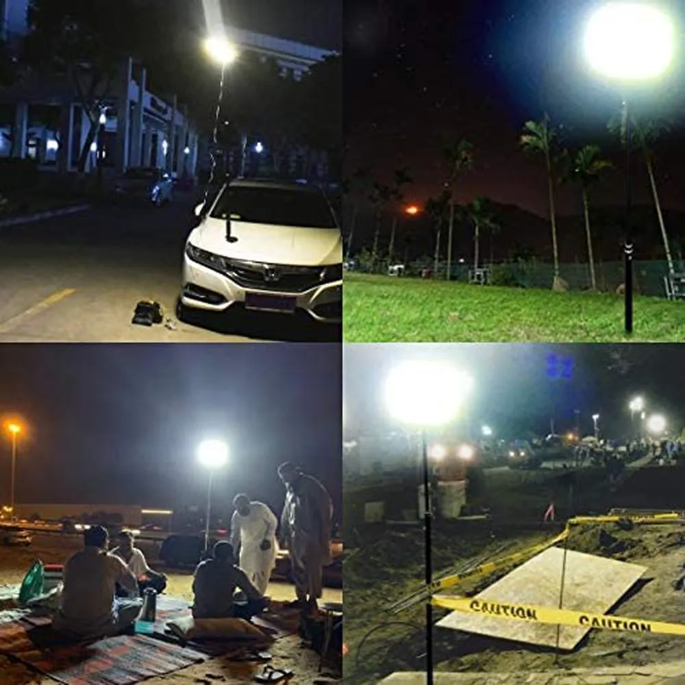 CRONY 90000W Fishing Light Light 360°Light Outdoor Telescopic Camping Rod Floodlight COB Lamp