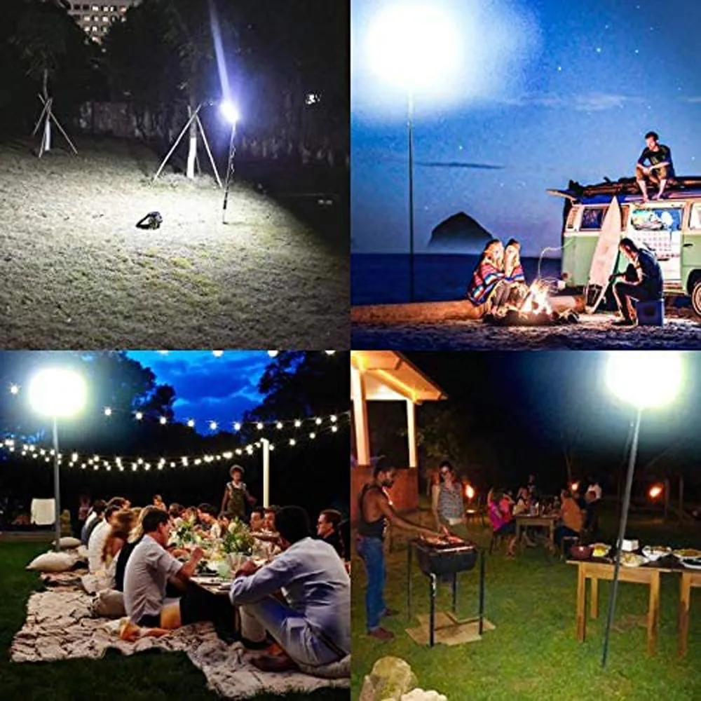 CRONY 90000W Fishing Light Light 360°Light Outdoor Telescopic Camping Rod Floodlight COB Lamp
