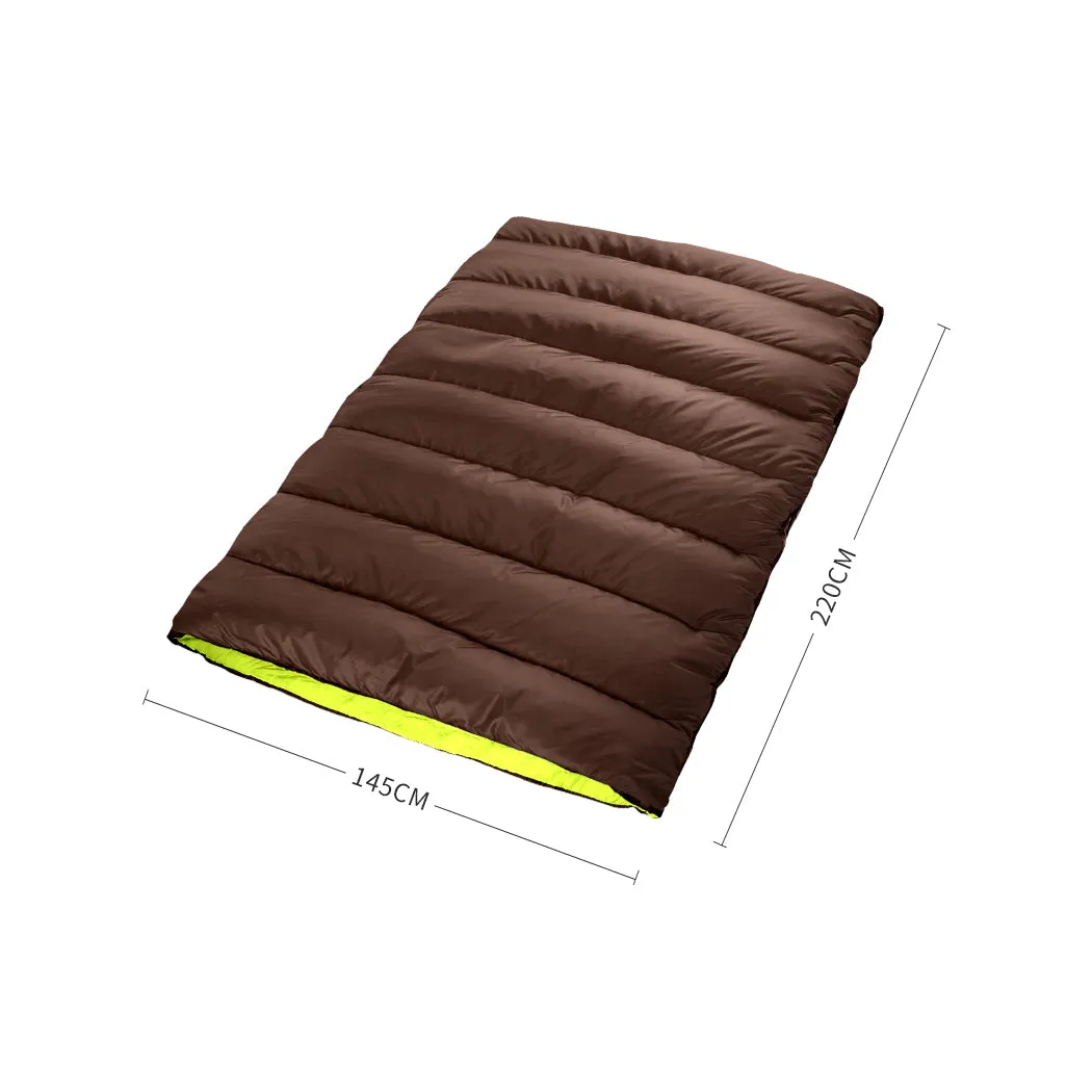 Double Sleeping Bag, Outdoor Camping Thermal -10°C with Sack