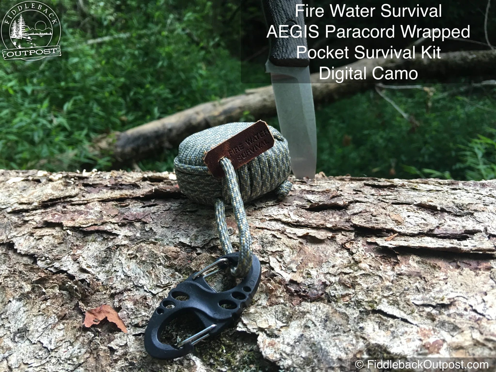 Fire Water Survival - AEGIS Paracord Wrapped Pocket Survival Kit