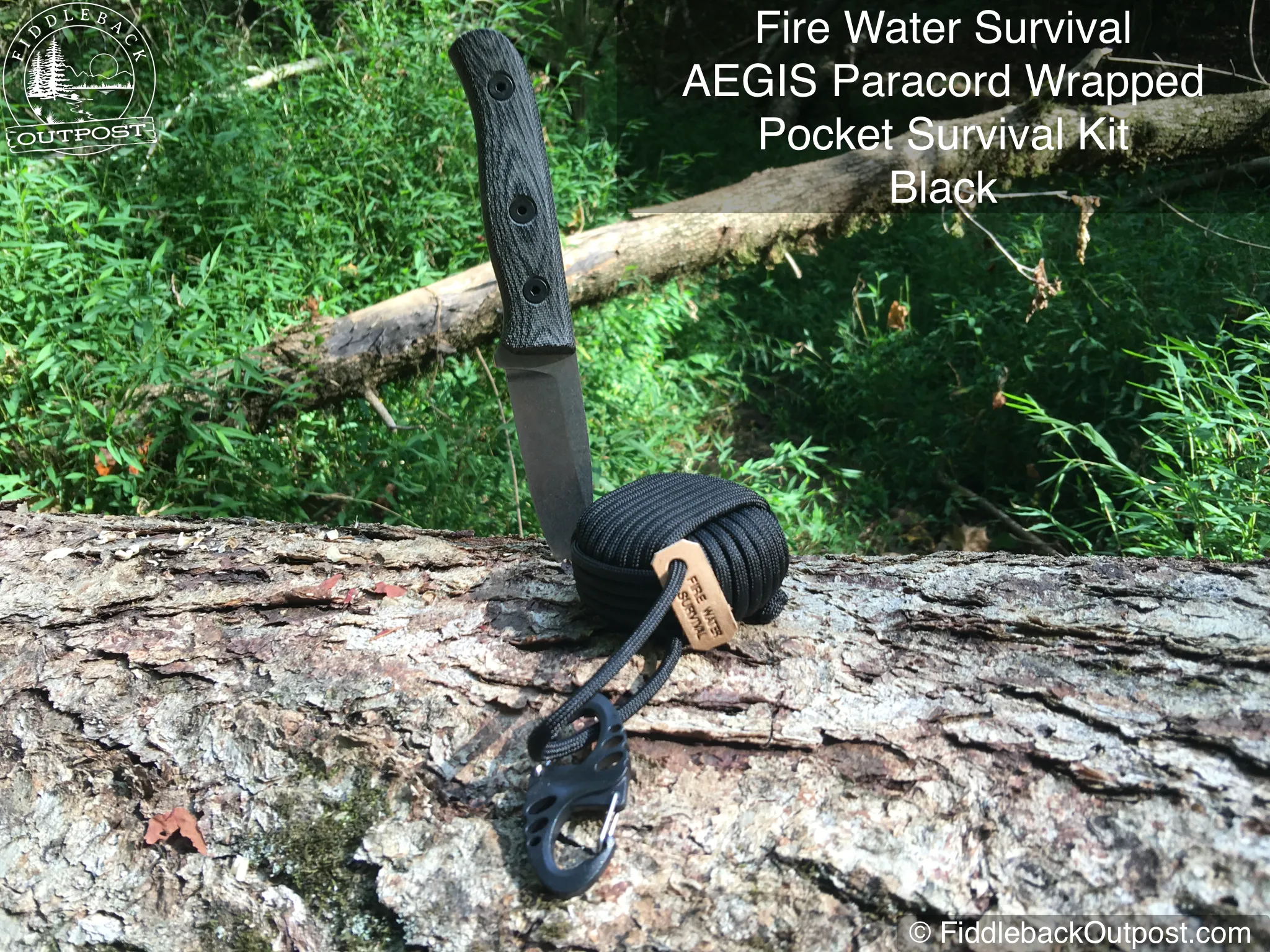Fire Water Survival - AEGIS Paracord Wrapped Pocket Survival Kit