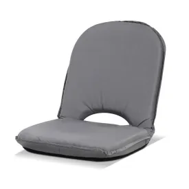 Floor Lounge Sofa Camping Portable Recliner Beach Chair Folding Outdoor - Grey