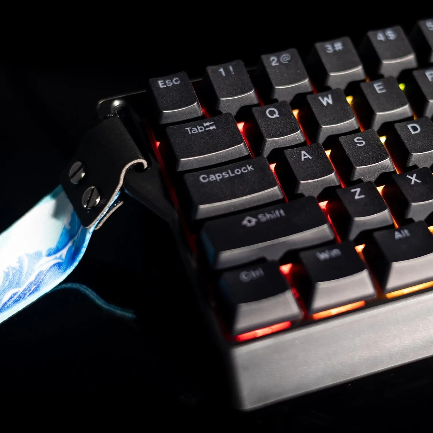 GK GAMAKAY x NaughShark NS68 Hall Effect Rapid Trigger Gaming Keyboard, Bluetooth/USB-C/2.4GHz 8KHz Polling Rate 0.01mm RT Snap Tap, Outemu Peach Crystal Magnetic Switch Keyboard (Black-Shine Through)