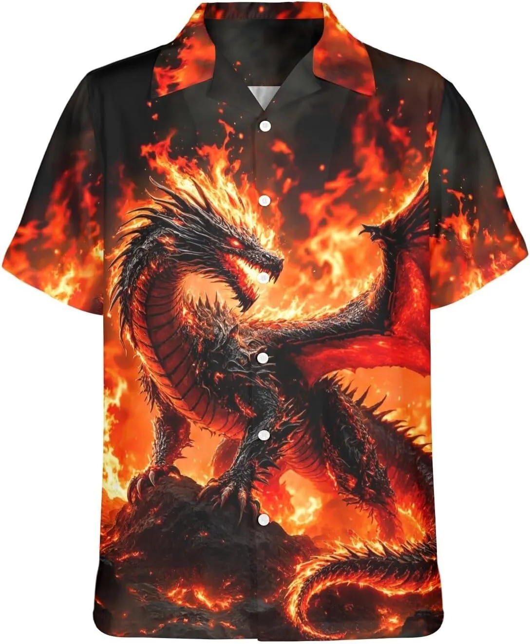 HUGLAZY 4th of July Outfit Funny Hawaiian Shirt for Men Short Sleeve Button Down Shirts Party Outfits