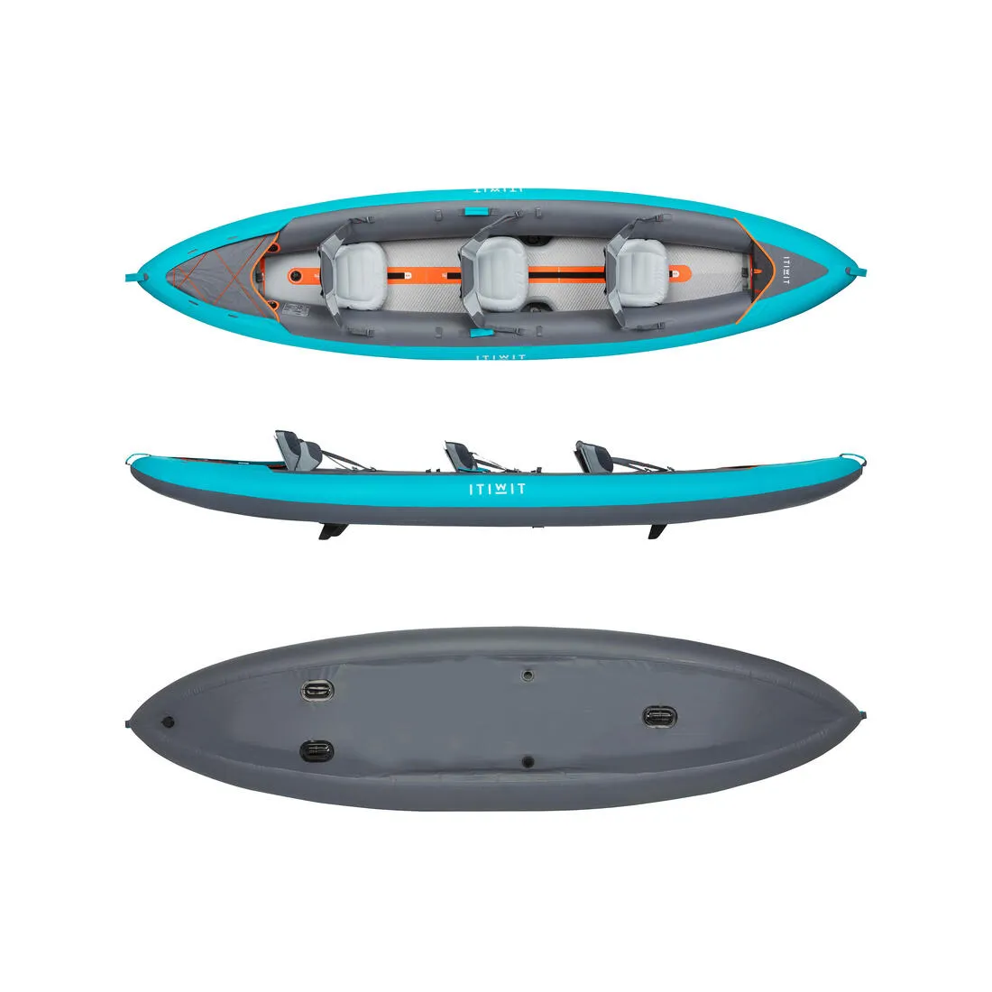 Inflatable 2/3 person touring Kayak High-pressure Bottom - X100 