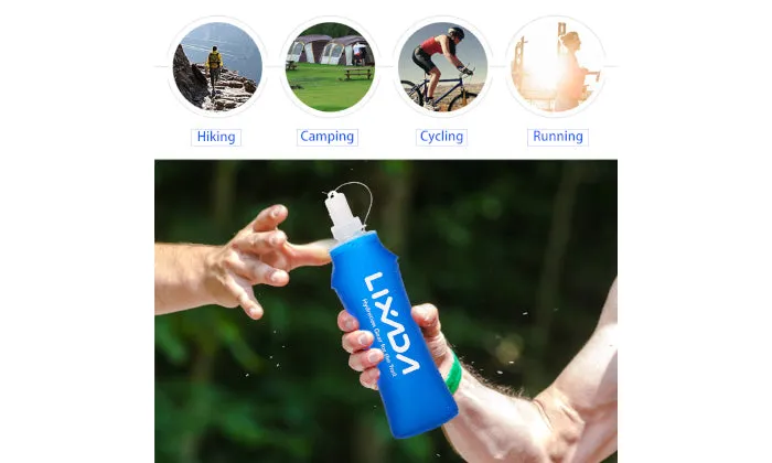 Lixada Portable Bottle Soft Flask - Soft Water Bottle with Filter