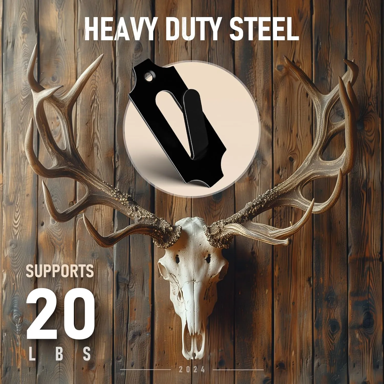 Mount Skull Hanger, Skull Mount for Hanging Deer Mule Antelope Coyote and Small Game Animals 3 Pack