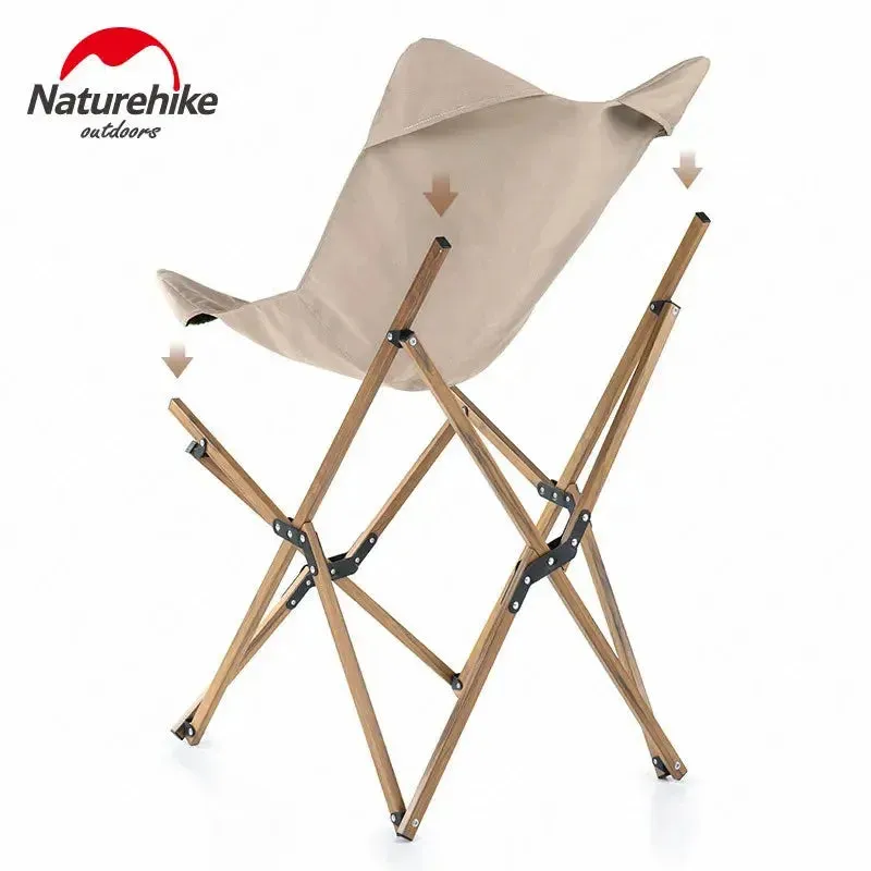 Naturehike MW01 Camping Folding Chair Portable Multipurpose Outdoor Fishing 2.9kg Backrest Chair Outdoor Leisure Armchair