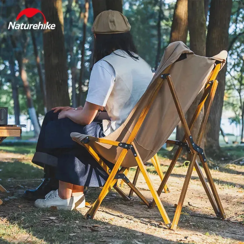 Naturehike MW01 Camping Folding Chair Portable Multipurpose Outdoor Fishing 2.9kg Backrest Chair Outdoor Leisure Armchair