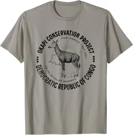 Okapi Conservation African Congo Wildlife Preservation Okapi T-Shirt