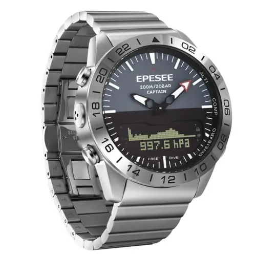 Pilot Digital Diving Outdoor Sport 20ATM Watches for Men