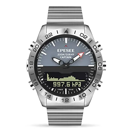 Pilot Digital Diving Outdoor Sport 20ATM Watches for Men