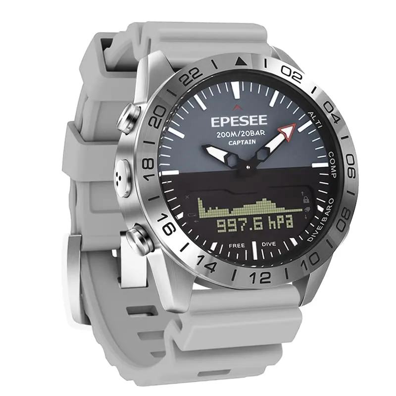 Pilot Digital Diving Outdoor Sport 20ATM Watches for Men