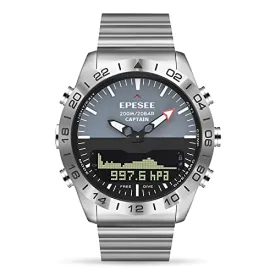 Pilot Digital Diving Outdoor Sport 20ATM Watches for Men
