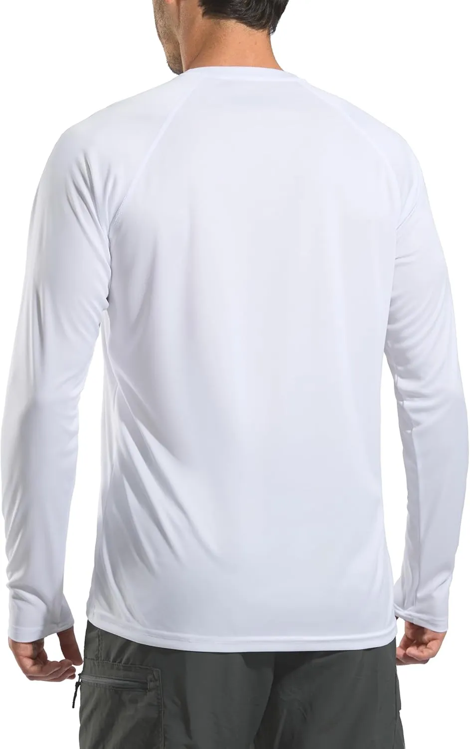 Pudolla Men's Sun Protection Shirts UV SPF UPF 50  Rash Guard Long Sleeve Lightweight Quick Dry Brethable Swimming Fishing