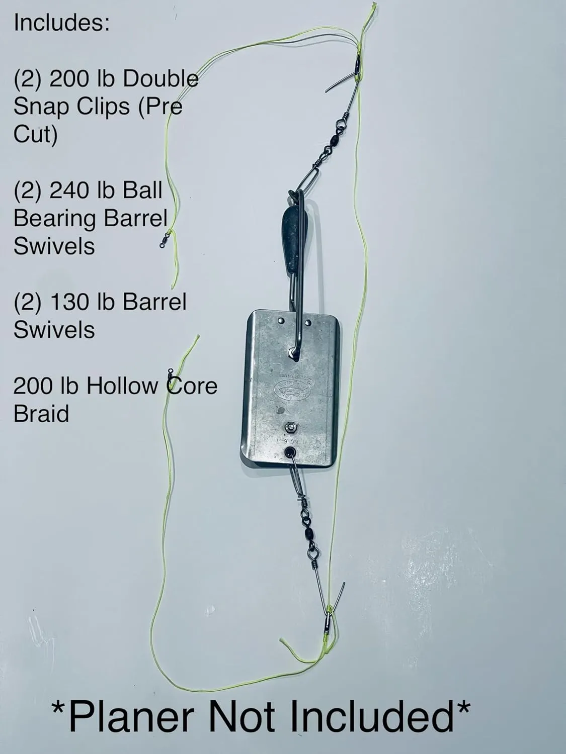 Removable Planer Bridle Kit for Offshore Trolling