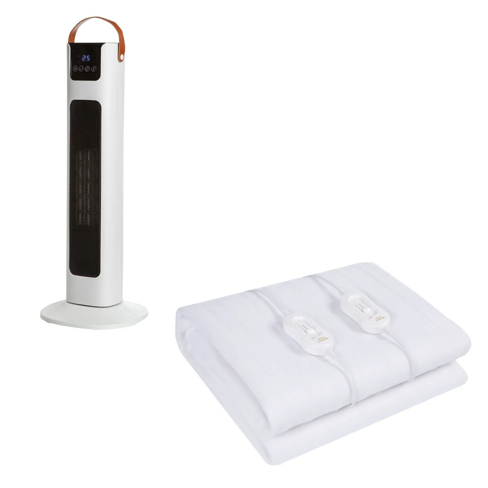 Royal Comfort Winter Warmer Set Comfort Electric Blanket   Pursonic Tower Heater