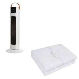 Royal Comfort Winter Warmer Set Comfort Electric Blanket   Pursonic Tower Heater