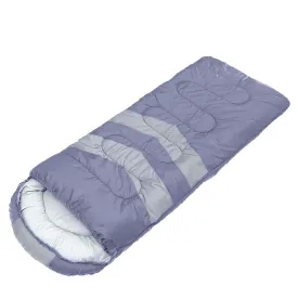 Sleeping Bag Single Outdoor Camping Hiking Thermal -10°C Tent - Grey