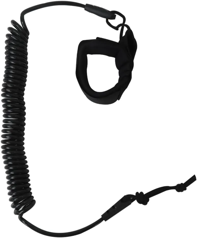 Stand UP Paddle Board 10FT SUP Leash 5mm Coiled Spring Leg Rope Leash