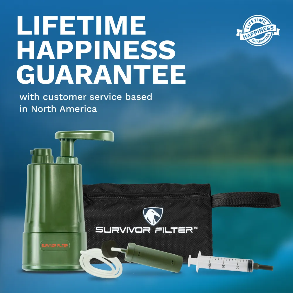 SURVIVOR FILTER PRO™ Portable Water Filter Pump