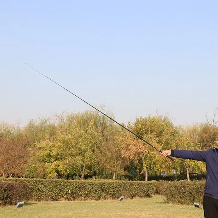 Telescopic Lure Rod Mini Fishing Rod Portable Fishing Tackle, Length: 2.1m(Red Straight Handle)