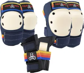 Triple Eight Saver Series 3-Pack Pad Set Ideal for Skateboarding, in-line Skating, Roller Skating, and Biking