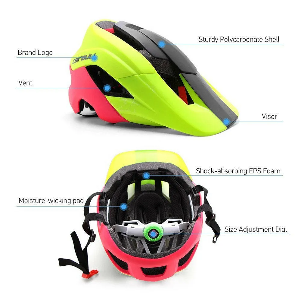 Ultralight Bike Helmet Integrally-molded Mountain Bike Cycling Bicycle Helmet Sports Safety Protective Helmet 15 Vents