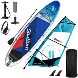 Windsurfing Sail with Inflatable Surfing Boards SUP Windsurf Paddle Board SUP Windsurfer Inflatable Windsurf Sail5m 400 * 185cm Inflatable Windsurfing Board and Sail for Fun Water Sports
