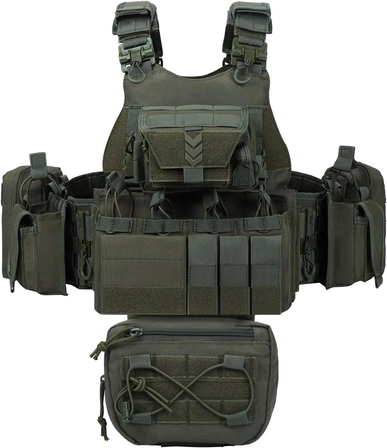YAKEDA Outdoor Training Vest With PALS System MultiFunctional MOLLE Quick Release Vest- For Hiking, Camping Training