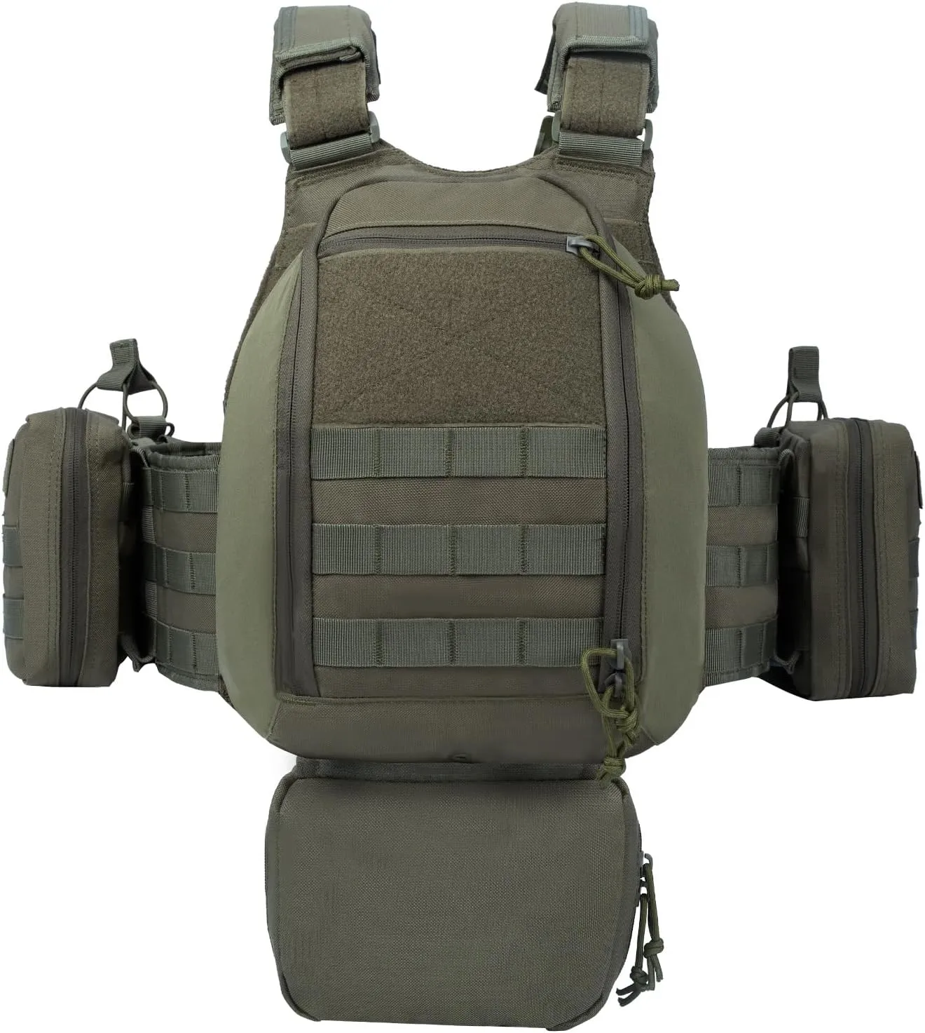 YAKEDA Outdoor Training Vest With PALS System MultiFunctional MOLLE Quick Release Vest- For Hiking, Camping Training